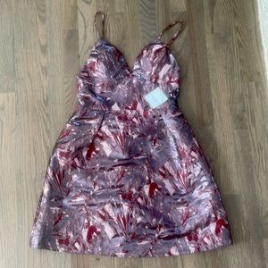 Beautiful going out party dress. Fits so comfortable. Material is light weight.